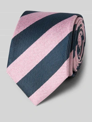 Krawat jedwabny ze wzorem na całej powierzchni (6,5 cm) Olymp