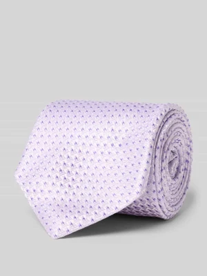 Krawat jedwabny ze wzorem na całej powierzchni (7,5 cm) Olymp