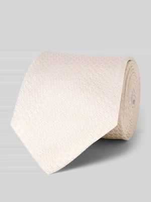 Krawat jedwabny ze wzorem na całej powierzchni (7,5 cm) Olymp