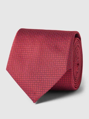 Krawat jedwabny ze wzorem na całej powierzchni BOSS Slim Fit