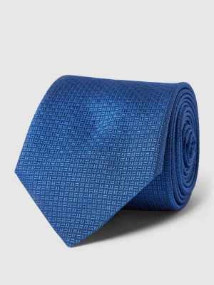 Krawat jedwabny ze wzorem na całej powierzchni Boss