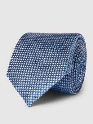 Krawat jedwabny ze wzorem na całej powierzchni Boss