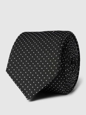 Krawat jedwabny ze wzorem na całej powierzchni HUGO