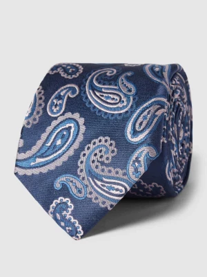 Krawat jedwabny ze wzorem paisley Boss