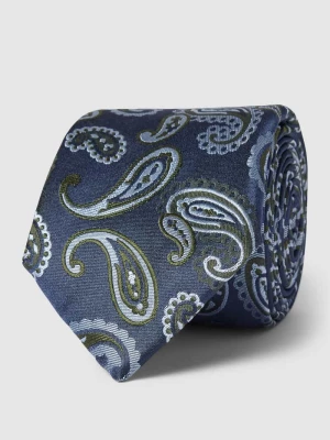 Krawat jedwabny ze wzorem paisley Boss