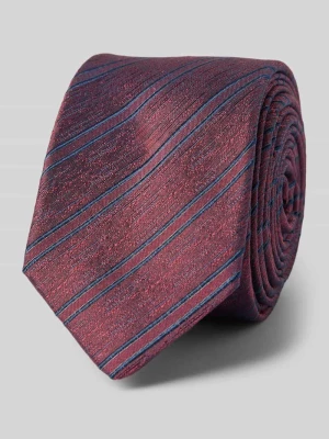 Krawat jedwabny ze wzorem w paski (5 cm) OLYMP Level Five