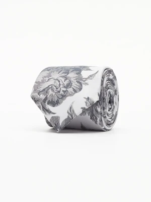 KRAWAT KWIATY GRAFITOWY 213 Recman