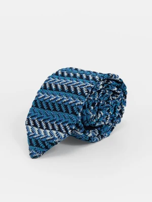 Krawat Missoni niebieski