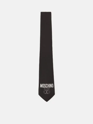 Krawat MOSCHINO czarny