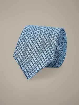 Krawat Niebieski Wzór Geometryczny Lancerto