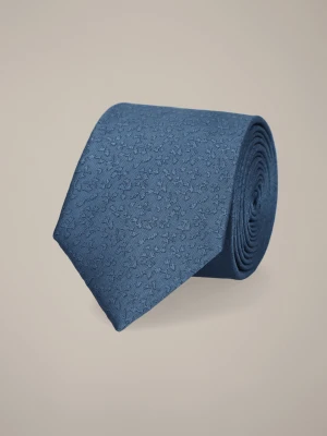 Krawat Niebieski Wzór w Kwiaty Lancerto