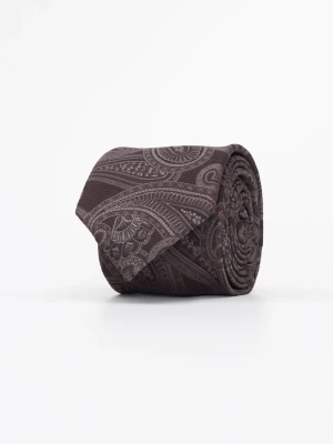 KRAWAT PAISLEY BRĄZOWY 222 Recman