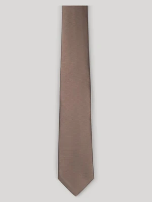 Krawat satynowy w kolorze brązowym Joop