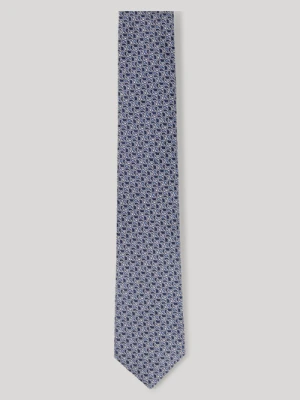 Krawat w granatowe wzory Joop