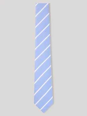 Krawat w jasnoniebieskie/białe paski Joop