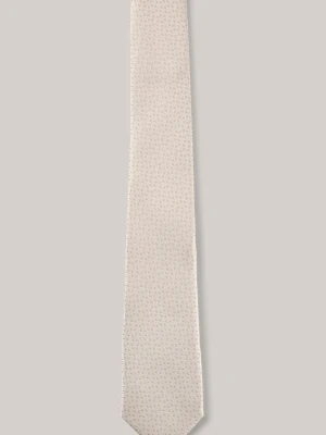 Krawat w kolorze écru z beżem we wzór Joop