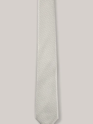 Krawat w kolorze écru z różem we wzór Joop