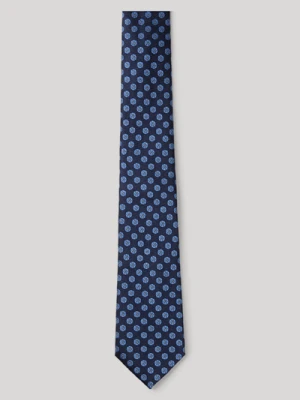 Krawat w kolorze granatowo-jasnoniebieskim we wzór Joop