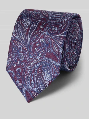 Krawat z czystego jedwabiu Prince Bowtie Bordowy