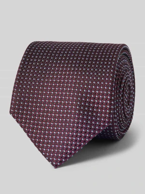 Krawat z czystego jedwabiu Prince Bowtie Bordowy