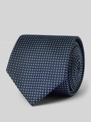 Krawat z czystego jedwabiu Prince Bowtie Granatowy