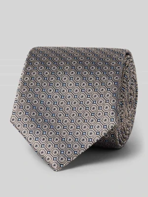 Krawat z czystego jedwabiu z detalem z logo Willen
