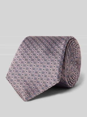 Krawat z czystego jedwabiu z detalem z logo Willen