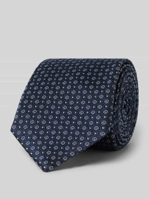 Krawat z czystego jedwabiu z detalem z logo Willen