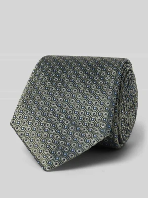 Krawat z czystego jedwabiu z detalem z logo Willen