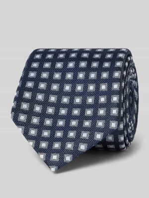 Krawat z czystego jedwabiu z detalem z logo Willen