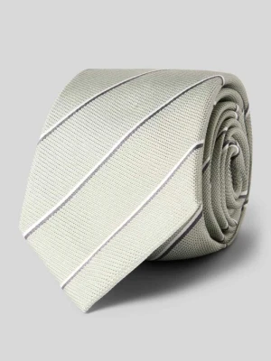 Krawat z czystego jedwabiu z haftem na całej powierzchni (7,5 cm) Gierremilano