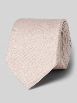 Krawat z czystego jedwabiu z naszywką z logo (6,5 cm) Olymp