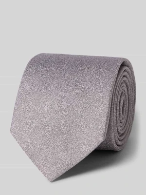 Krawat z czystego jedwabiu z naszywką z logo (6,5 cm) Olymp