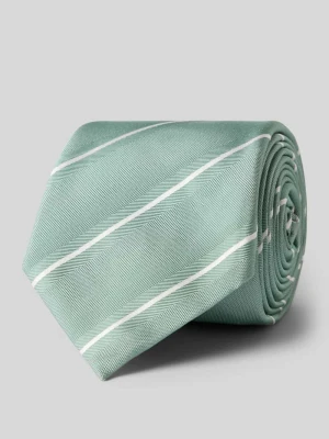 Krawat z czystego jedwabiu z naszywką z logo (7,5 cm) Gierremilano