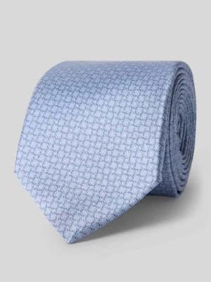 Krawat z czystego jedwabiu z naszywką z logo (7,5 cm) Gierremilano