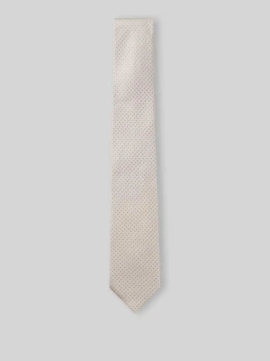Krawat z czystej wełny model 'KNITTED TIE 7CM' Boss Ciemnobrązowy