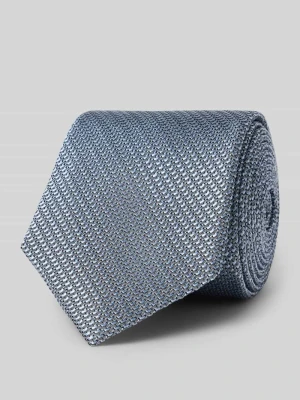 Krawat z jedwabiu z fakturowanym wzorem (7,5 cm) Willen