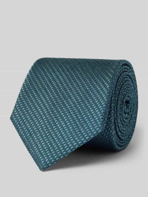 Krawat z jedwabiu z fakturowanym wzorem (7,5 cm) Willen