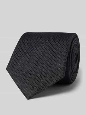 Krawat z jedwabiu z fakturowanym wzorem (7,5 cm) Willen