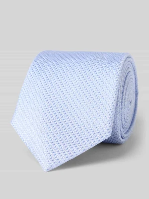 Krawat z jedwabiu z fakturowanym wzorem (7,5 cm) Willen