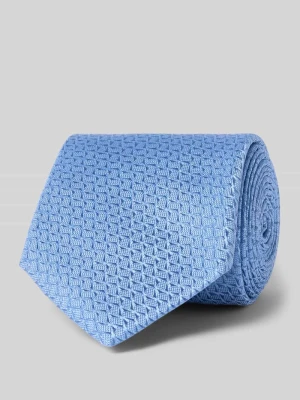 Krawat z jedwabiu z fakturowanym wzorem (8 cm) JOOP! Collection