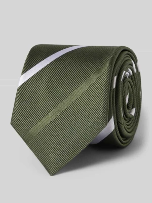 Krawat z jedwabiu z naszywką z logo (6, 5 cm) Olymp