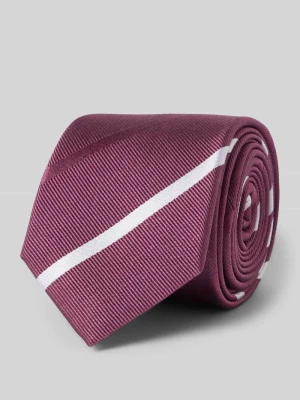 Krawat z jedwabiu z naszywką z logo (6, 5 cm) Olymp