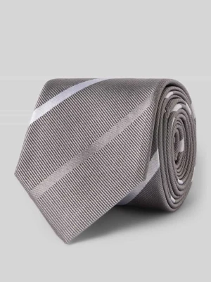 Krawat z jedwabiu z naszywką z logo (6, 5 cm) Olymp