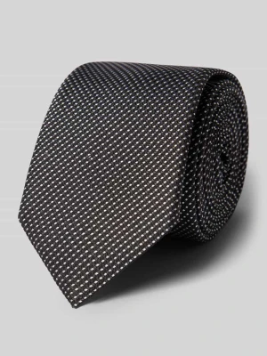 Krawat z jedwabiu z tkaną fakturą HUGO