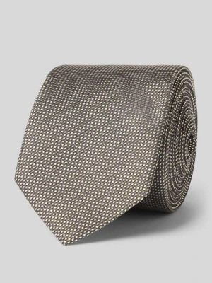 Krawat z jedwabiu z tkaną fakturą HUGO