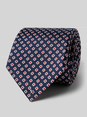 krawat z jedwabiu z wzorem na całej powierzchni Blick