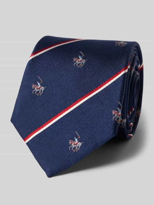krawat z jedwabiu z wzorem na całej powierzchni Blick