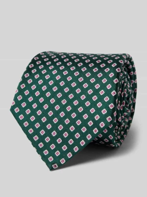 krawat z jedwabiu z wzorem na całej powierzchni Blick