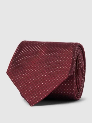 Krawat z jedwabiu z wzorem na całej powierzchni Boss